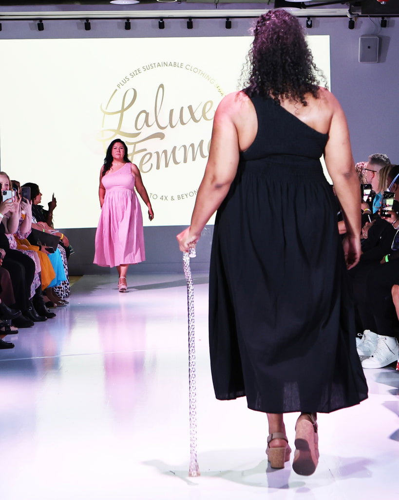 Alina One Shoulder Linen Dress in Black - Laluxe Femme