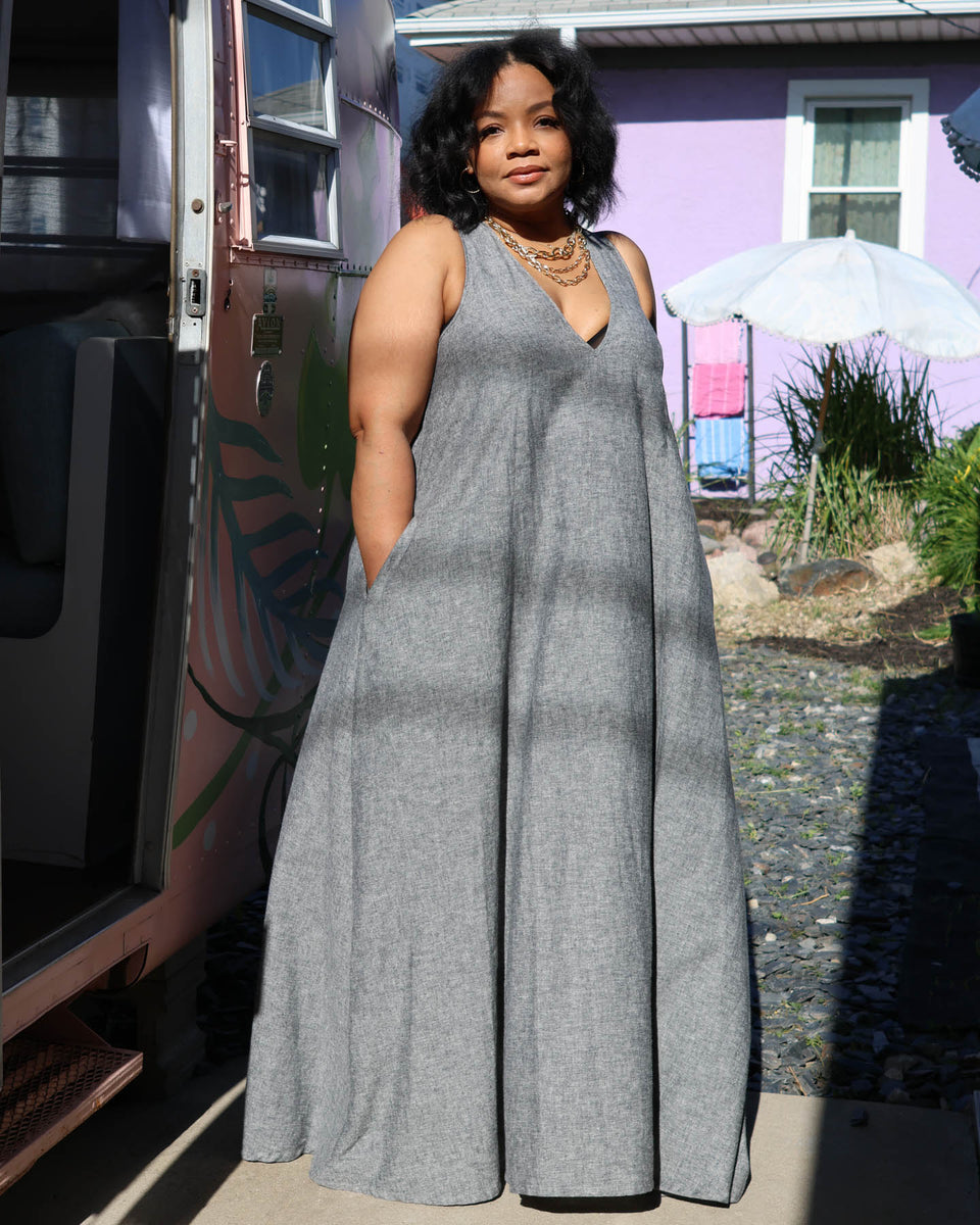 Juno Maxi Dress in Taupe