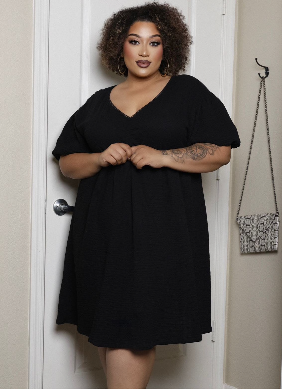 Elodie Dress in Black | Plus Size Clothing – Laluxe Femme
