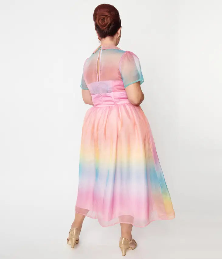 Pastel Rainbow Ombre Pride Dress - Laluxe Femme