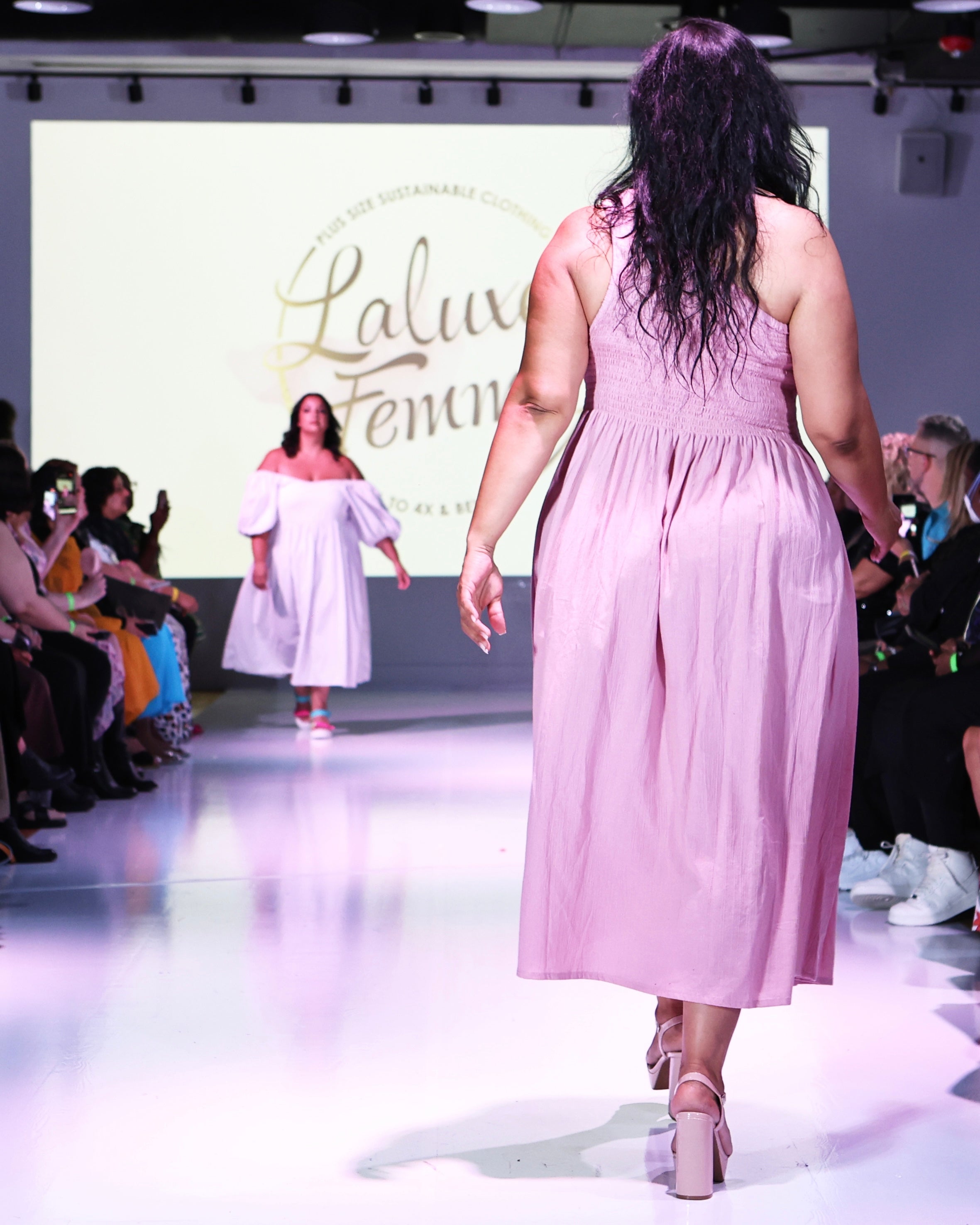 Alina One Shoulder Linen Dress in Rose - Laluxe Femme