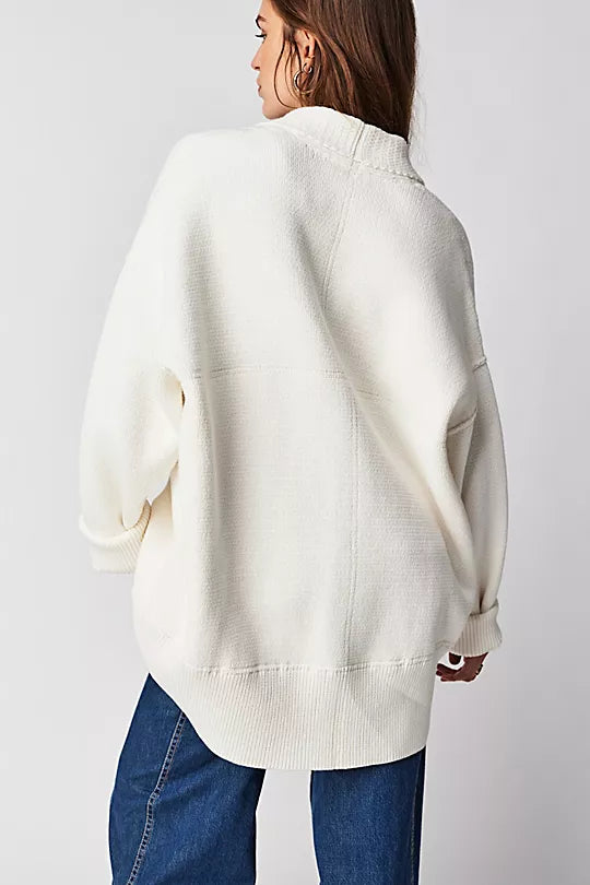 Sherpa cardigan sales with hood