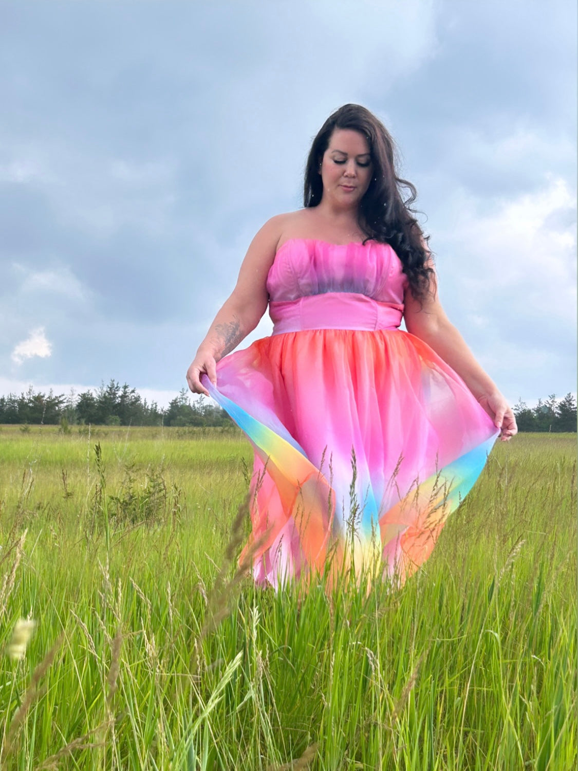 Unique Vintage Women's Unique Vintage Pastel Rainbow Ombre Libby Swing – Ken  Zod