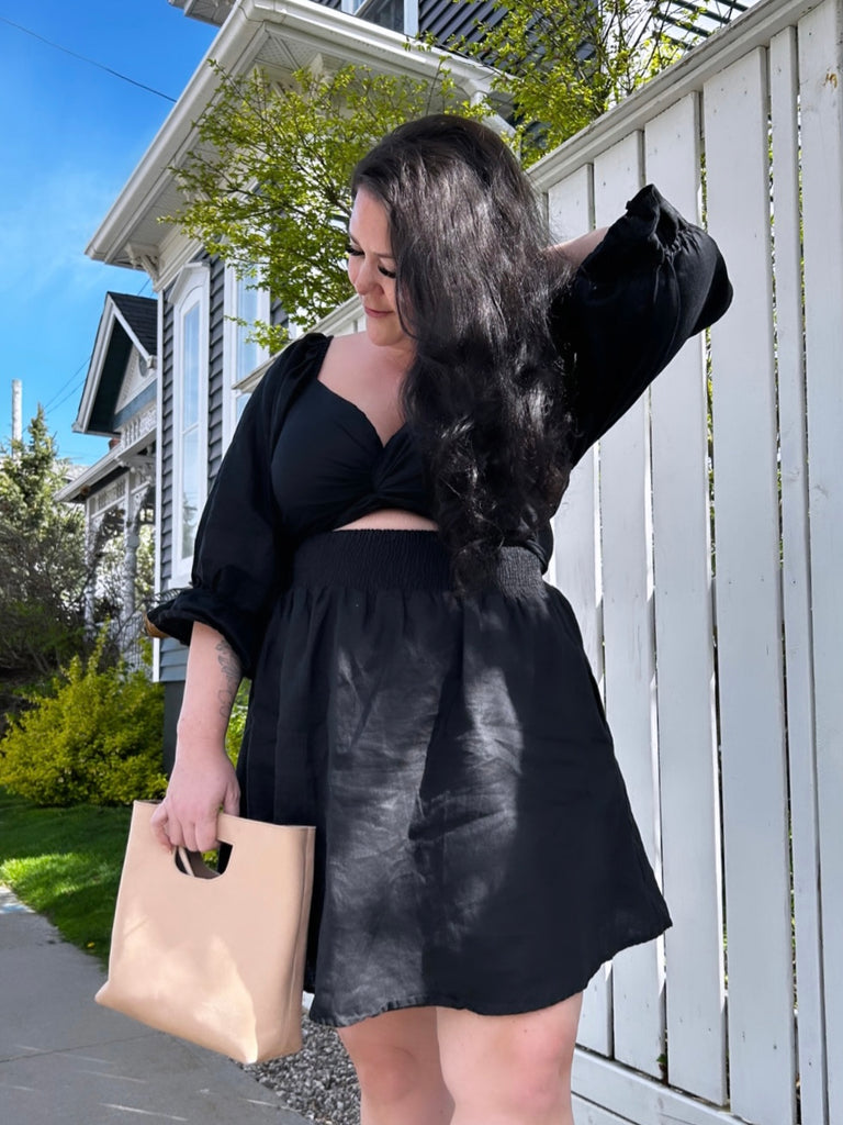 Eloise Dress in Black - Laluxe Femme