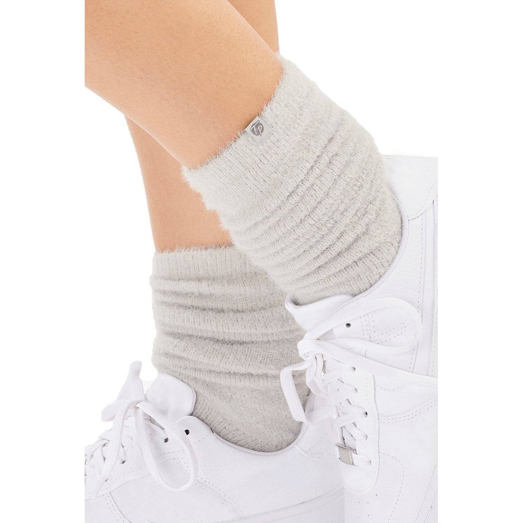 Faceplant Soft Fuzzy Lounge Socks: Pink - Laluxe Femme