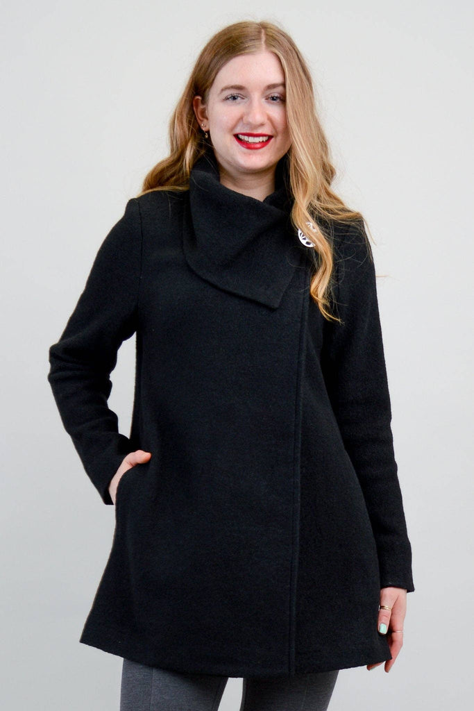 Plus Size Wool Coat Black | Plus Size Sustainable Fashion