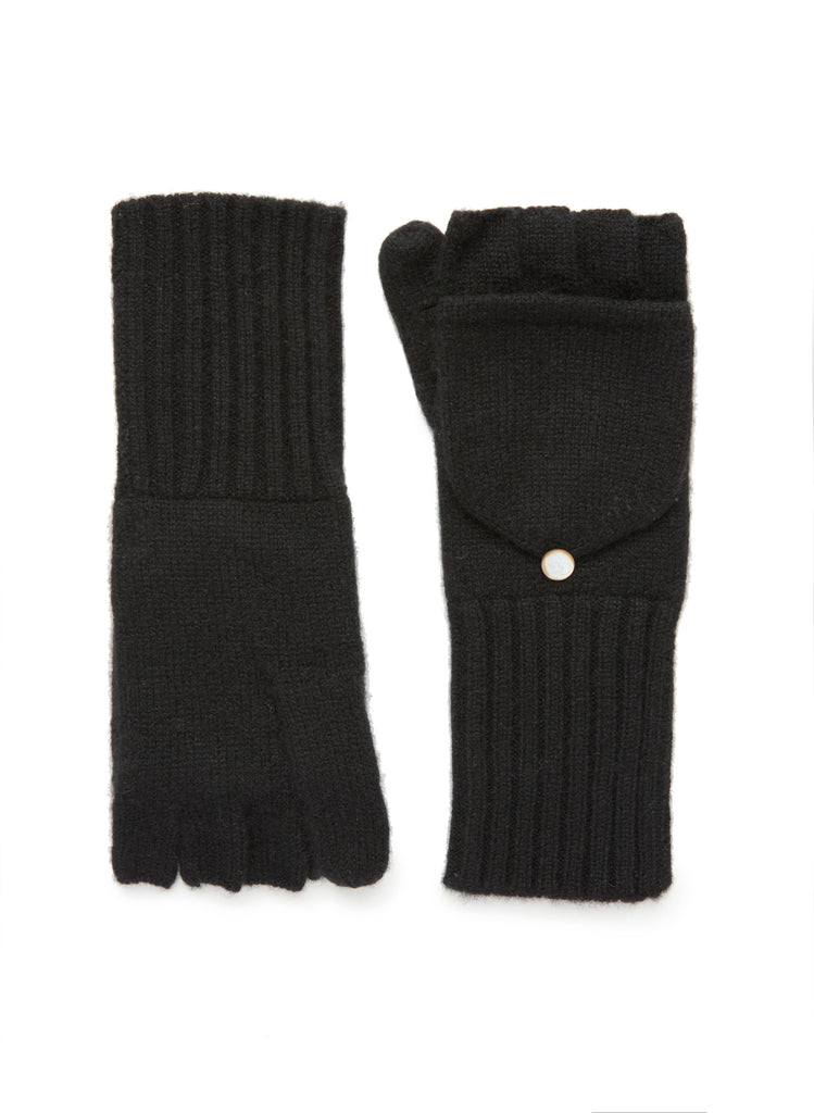 100% Cashmere Pop-Top Gloves | Plus Size Sustainable Fashion