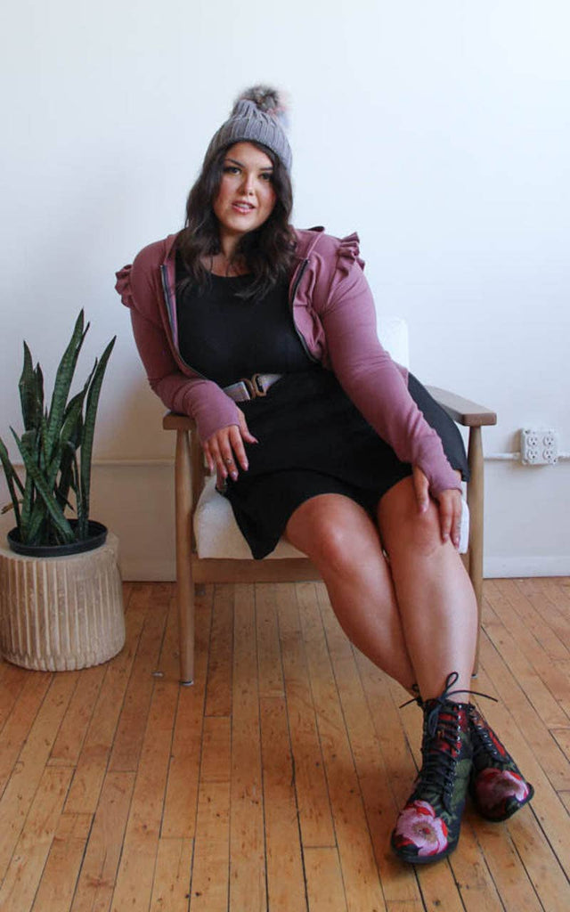 Sunny Plus Size Hoodie in Rose | Plus Size Sustainable Fashion