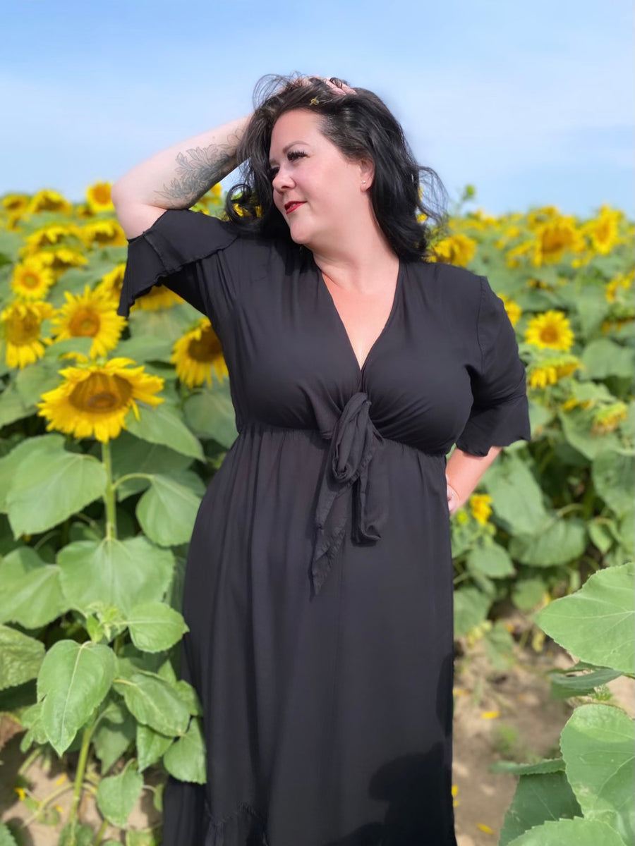 Nicole Maxi Dress – Black