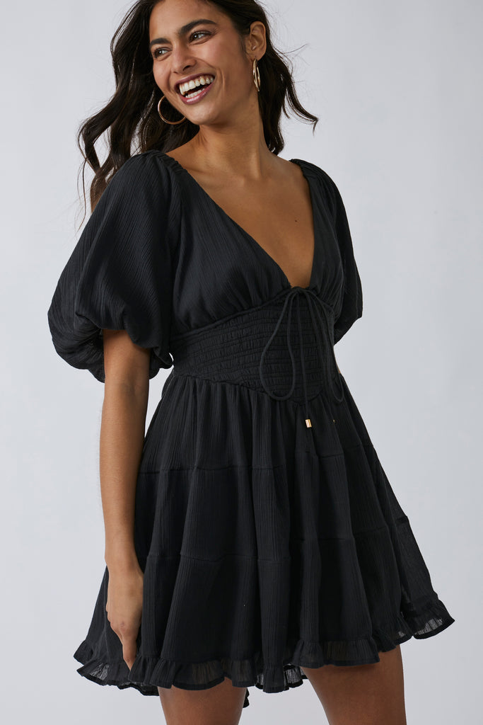 Free People Perfect Day Mini in Black - Laluxe Femme