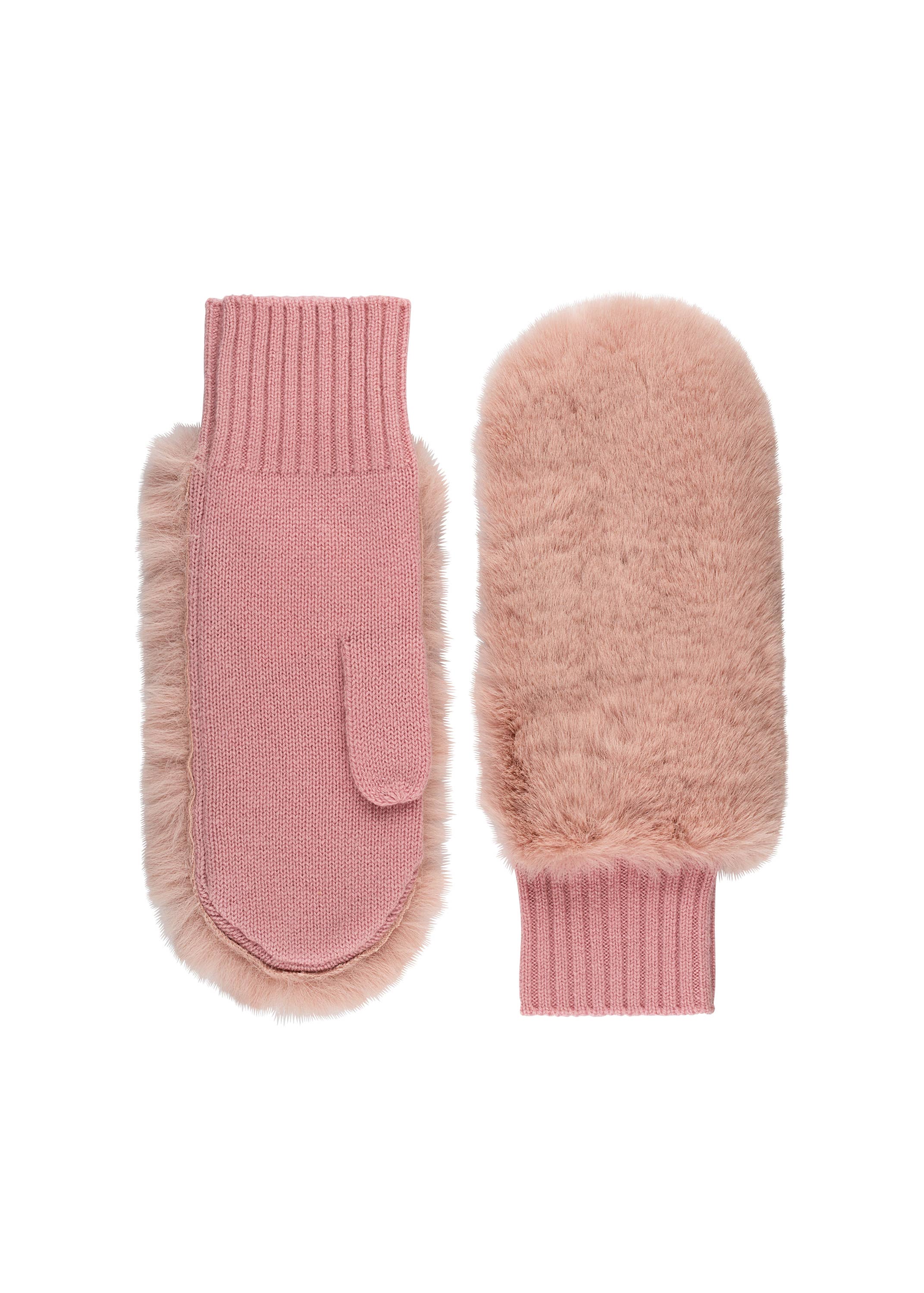 Cashmere Faux Fur Mittens | Plus Size Sustainable Fashion