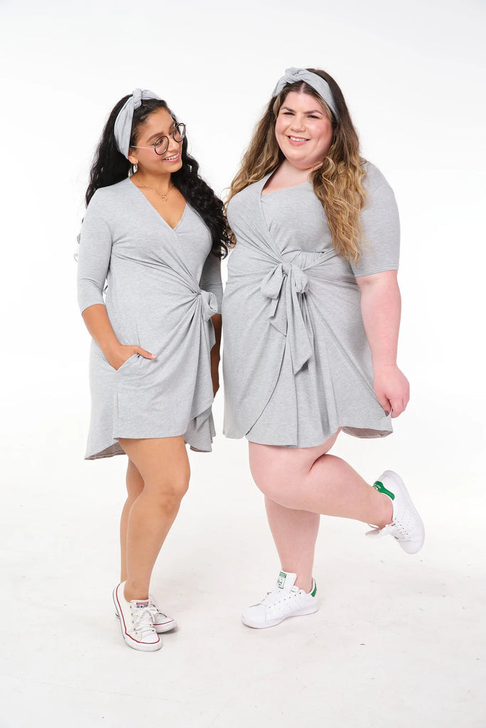 Signature Wrap Dress in Olive Green | Plus Size Sustainable Fashion